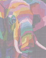 Diamond Art lærred elefant 40 x 50 cm