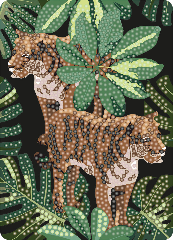 Diamond Art tiger/blade 13 x 18 cm