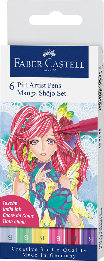 Pitt artist b shojo Faber-Castell 6 ass