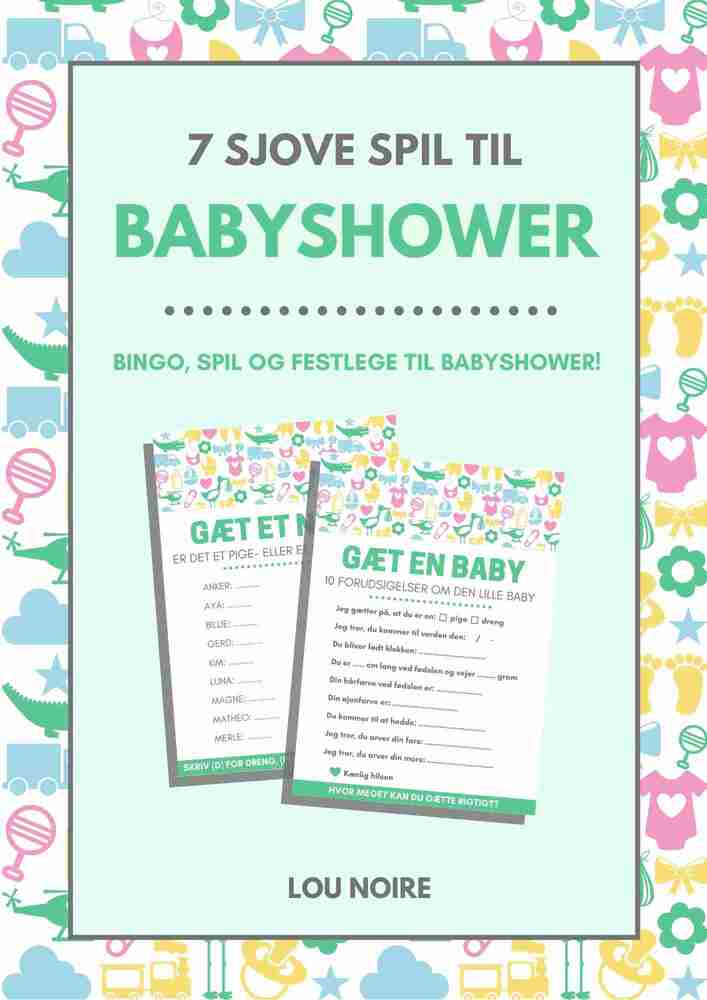 7 sjove spil til babyshower