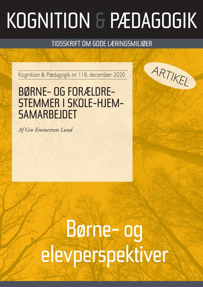 Børne- og forældrestemmer i skole-hjem-samarbejdet