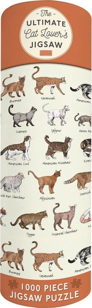Ultimate Cat Lovers 1000 Piece Jigsaw Puzzle - Den ultimative katteelskers 1000 brikkers puslespil