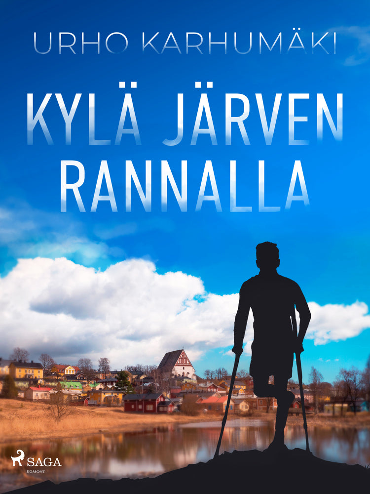 Kylä järven rannalla