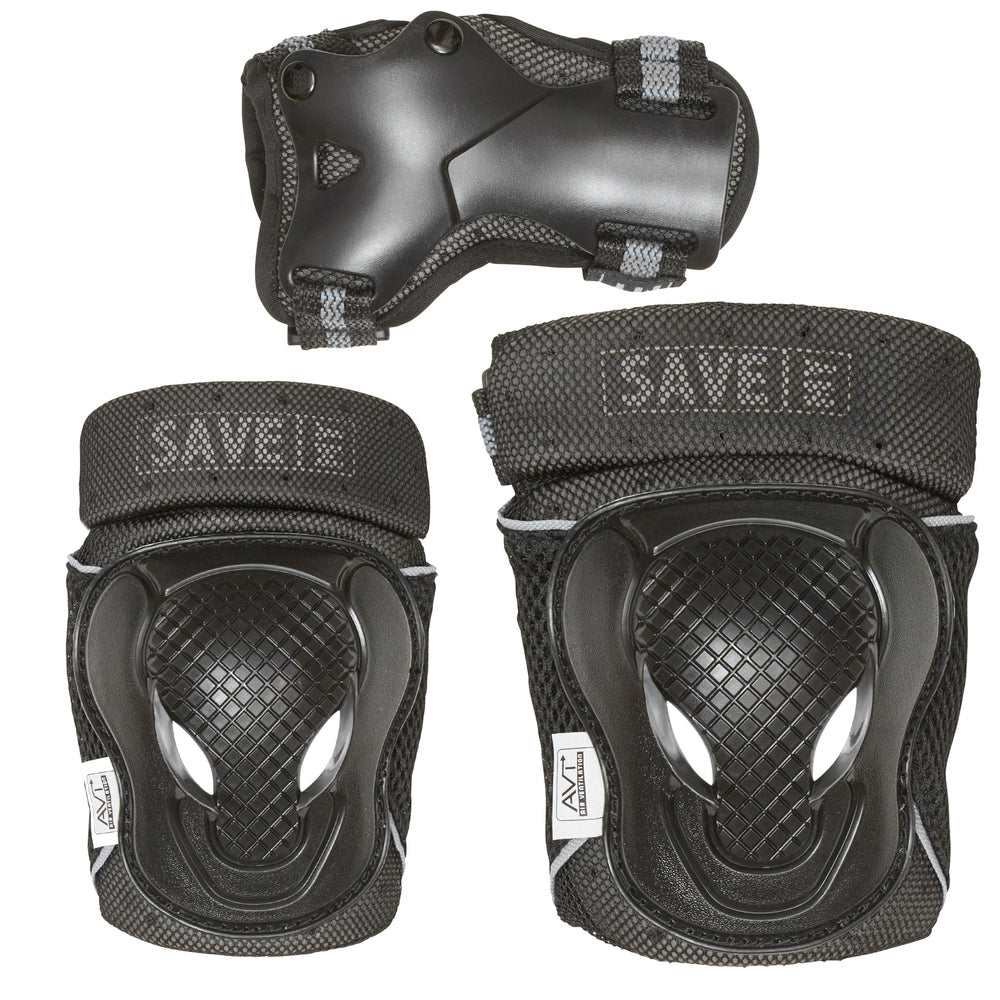 Save My Bones beskyttelses sæt sort XS