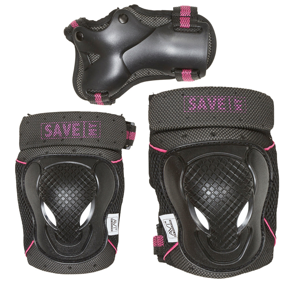 Save My Bones beskyttelses sæt pink XS