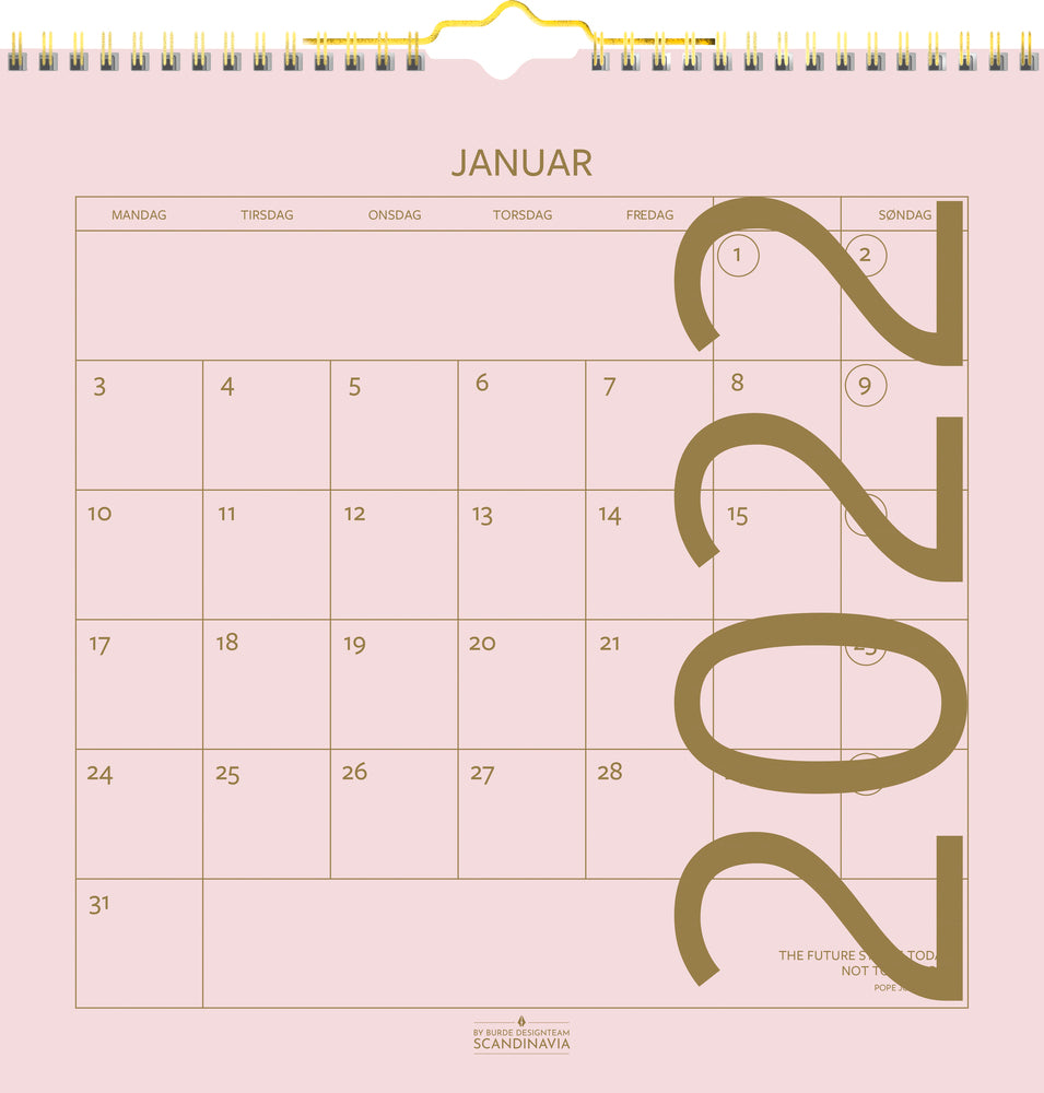 Vægkalender color 2022 30 x 30 cm Mayland