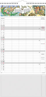 Familiekalender A3 Otto Dickmeiss illu. 5 kol. 2022 Mayland