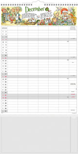 Familiekalender A3 Otto Dickmeiss illu. 6 kol. 2022 Mayland