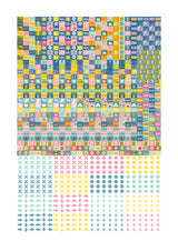 Familiekalender A3 m/stickers doodle 2022 29,7x42cm Mayland