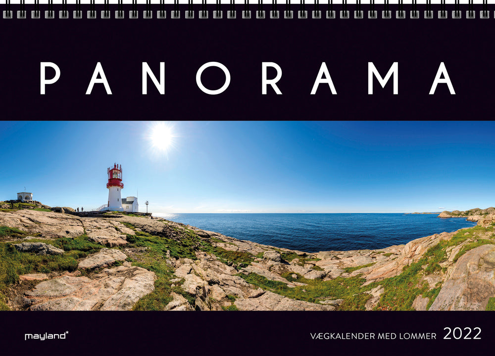 Vægkalender med lommer panorama 2022 Mayland