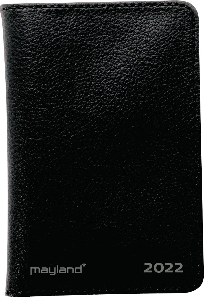 Nano planner kunstskind sort 2022 6,5 x 10 cm Mayland
