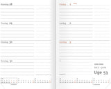 City lommekalender vinyl sort 2022 7 x 10 cm Mayland