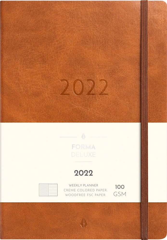 A5 ugekalender 2022 Forma Deluxe, tværformat