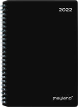 Ugekalender A5 international pp sort 2022 Mayland