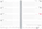 Ugekalender A5 international pp sort 2022 Mayland