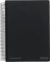 Dagkalender A5 job/privat 14,8 x 21 cm sort 2022 Mayland