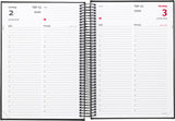 Dagkalender A5 job/privat 14,8 x 21 cm sort 2022 Mayland