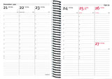 Ugekalender A6 eco line 2022 sort Mayland