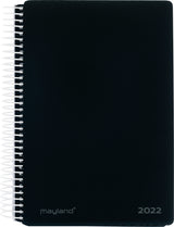 Spiralkalender 1 dag pp sort 2022 12 x 17 cm Mayland
