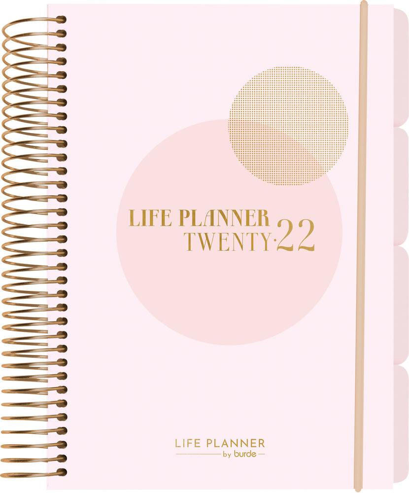 Life planner pink 1 dag 2022 11,7 x 17,1 cm Mayland
