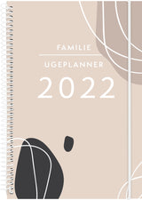 Familiekalender ugeplanner A5 tekstilpræg 2022 Mayland