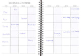 Familiekalender ugeplanner A5 tekstilpræg 2022 Mayland