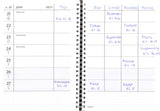 Familiekalender ugeplanner A5 tekstilpræg 2022 Mayland