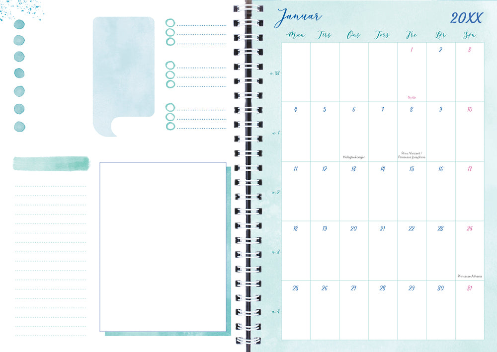 Life planner A5 week blue 2022 Mayland