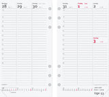 System pp ugekalender højformat mappe i skind brun Mayland