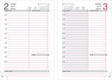 System mm dagkalender kunstskind sort 2022 12 x 17cm Mayland