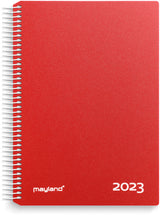 Timekalender 1 dag pp rød 2023 17 x 23,5 cm Mayland