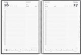 Timekalender 1 dag pp rød 2023 17 x 23,5 cm Mayland