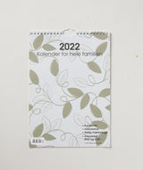 Familiekalender 2022 a4 grafisk 5 pers. årsovesigt 2022/2023