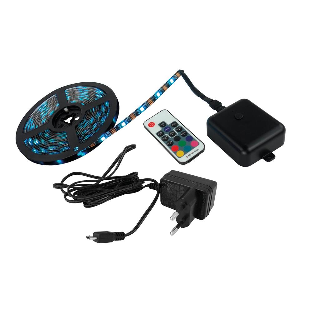 LED Lysstrip 5 m med Fjernbetjening
