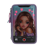 TOPModel Trippel Penalhus m/LED selfie
