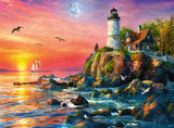 Puslespil Lighthouse at Sunset 500 brikker