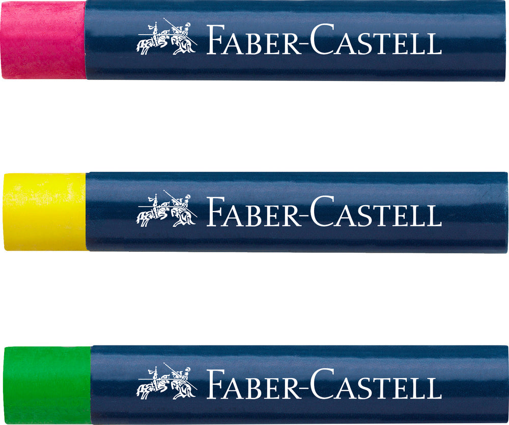 Oliepastelkridt Faber-Castell neon 12 stk