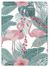 Diamond Art flamingoer/blade 13 x 18 cm