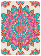 Diamond Art mandala rød/grøn/pink 13 x 18 cm