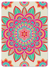 Diamond Art mandala rød/grøn/pink 13 x 18 cm