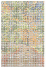 Diamond Art lærred skov 30 x 20 cm