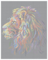 Diamond Art lærred løve 40 x 50 cm