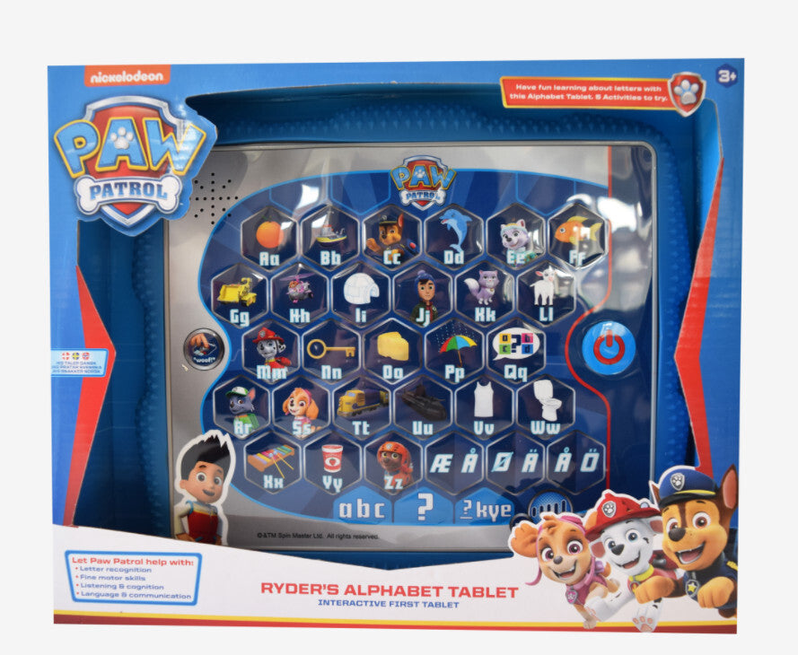 Paw Patrol´s Ryders alfabet pad
