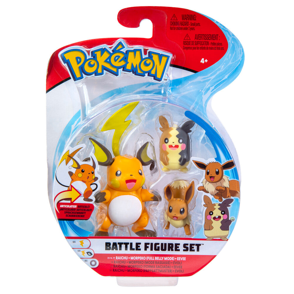 Pokémon battle figure 3-pak asst