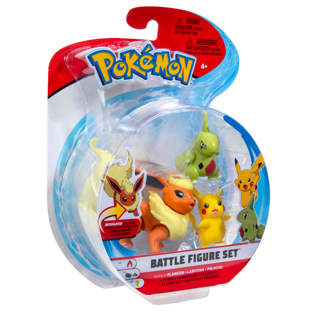 Pokémon battle figure 3-pak asst