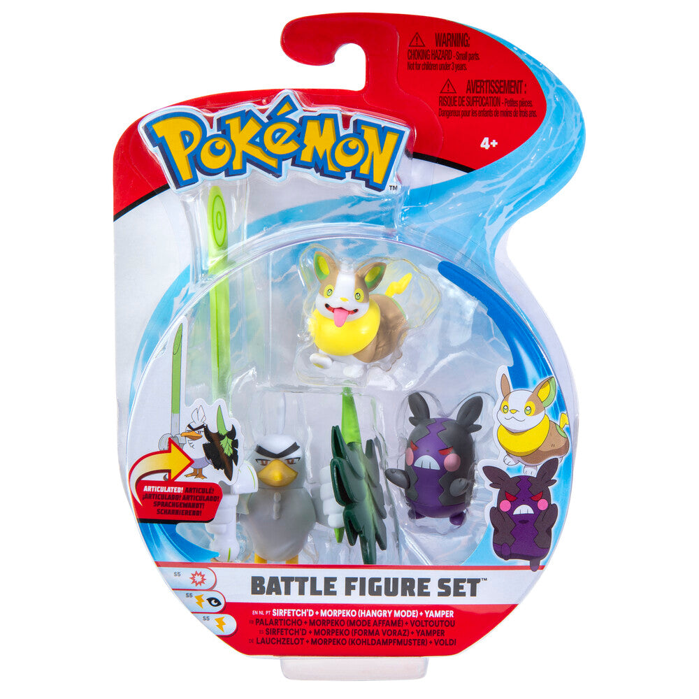 Pokémon battle figure 3-pak asst