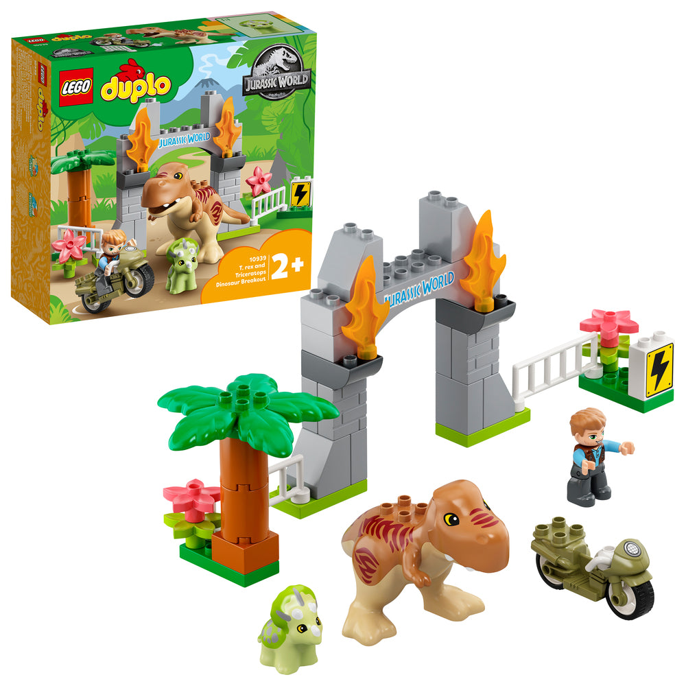10939 LEGO DUPLO T. Rex and Triceratops på dinusaurflugt