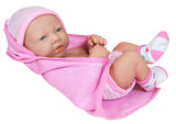 Nyfødt babydukke 36 cm asst