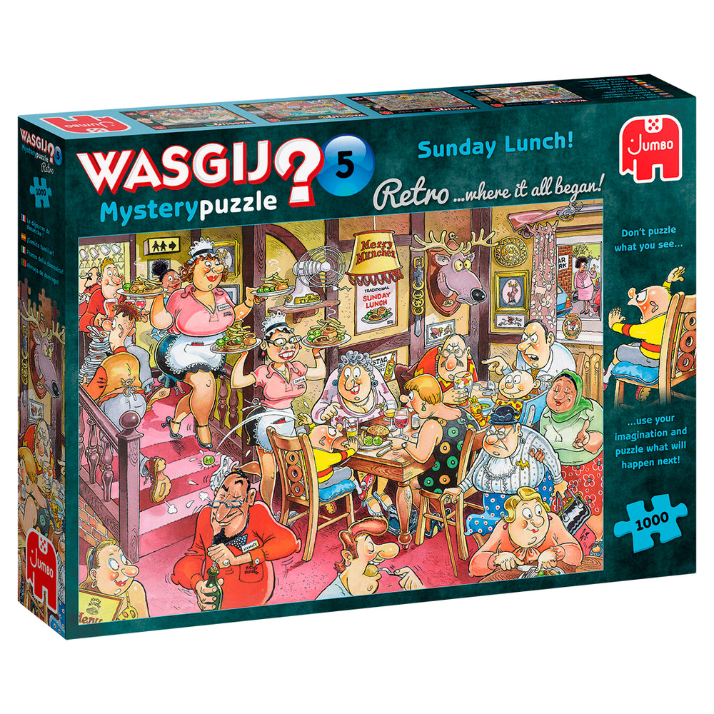 WASGIJ PUSLESPIL RETRO MYSTERY 5 1000 BRIKKER