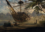 Puslespil Ship at ancor 1000 brikker